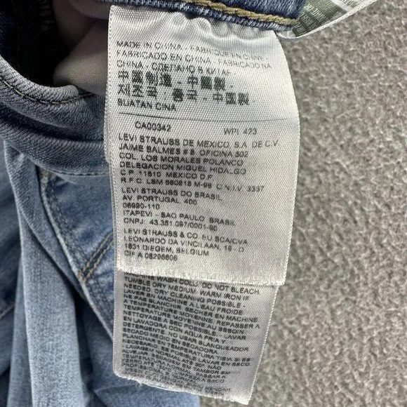 Levi's Women's Skinny Jeans - Light Blue - Picture 7 of 16